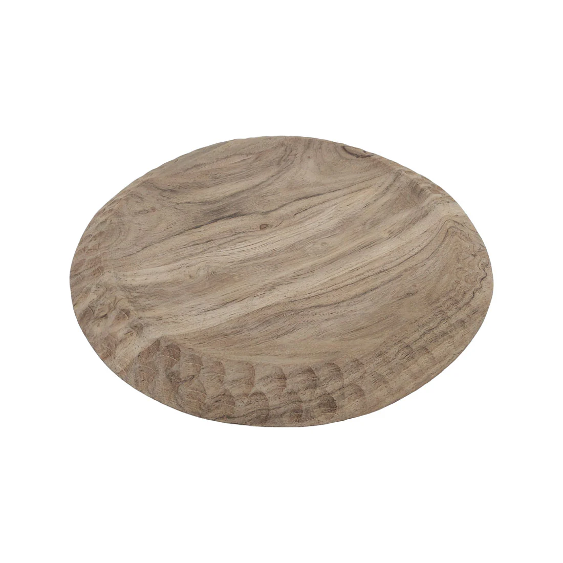 Madera Carved Round Tray - Image 2